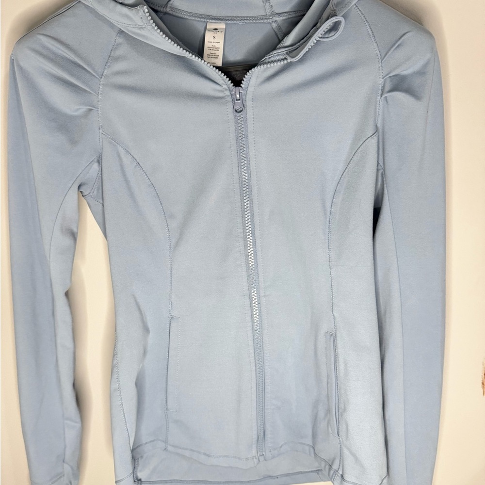 Yogalicious Sky Blue Zip-Up Jacket